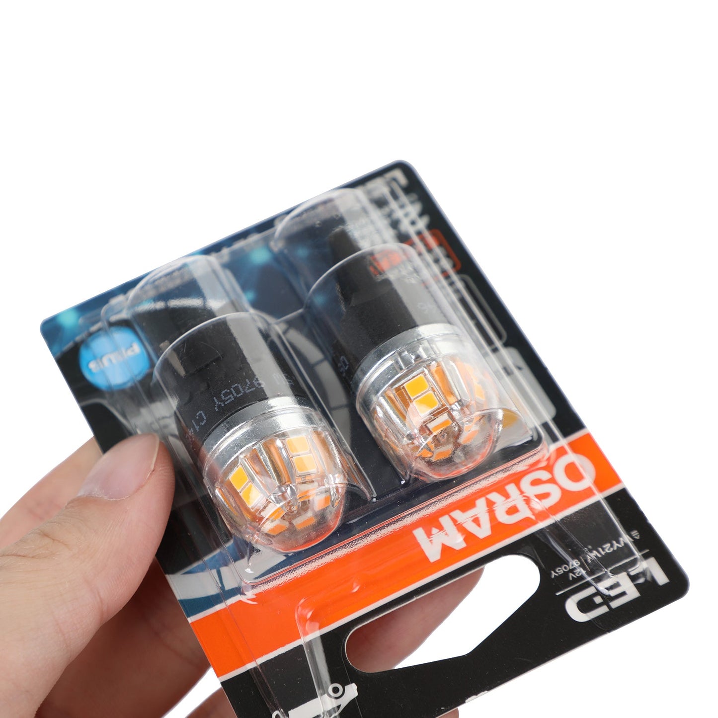 2x For OSRAM 9705Y Car Auxiliary Bulbs LED WY21W 12V2.5W WX3x16d