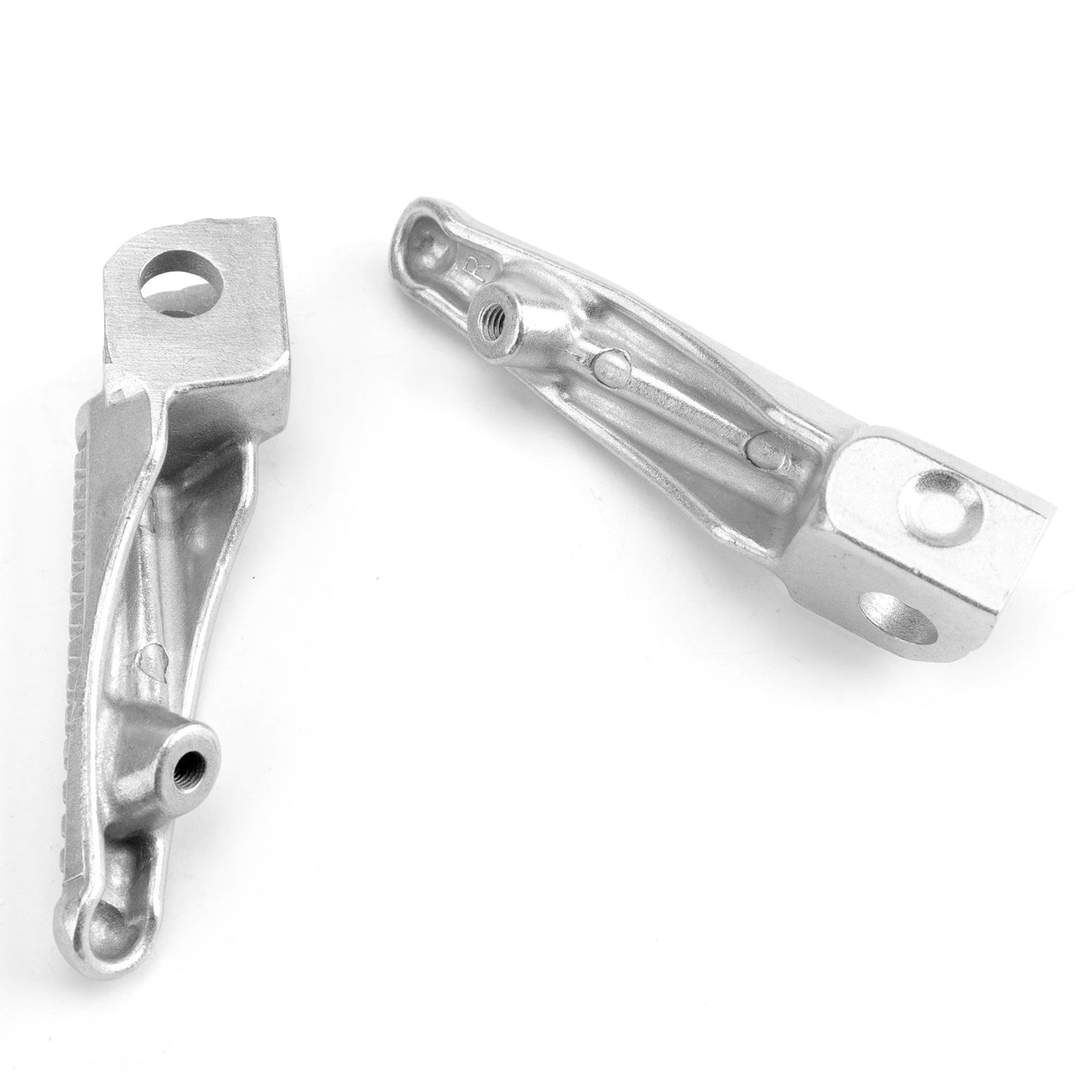 Front Foot Peg Footrest For Kawasaki ZX6R Z750 Z1000 ZX9R ZX10R NINJA 250 Silver