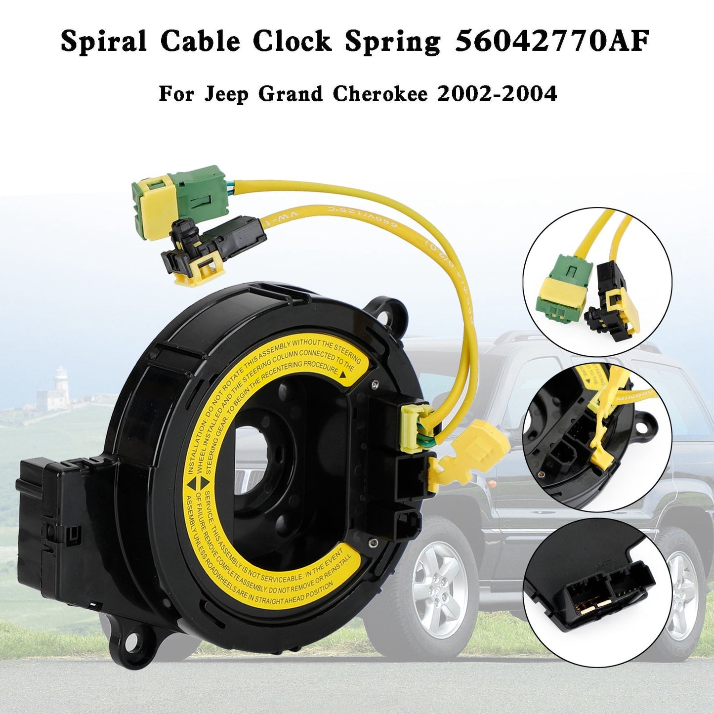 2002 Jeep Grand Cherokee Sport 56042770AF Spiral Cable Clock Spring