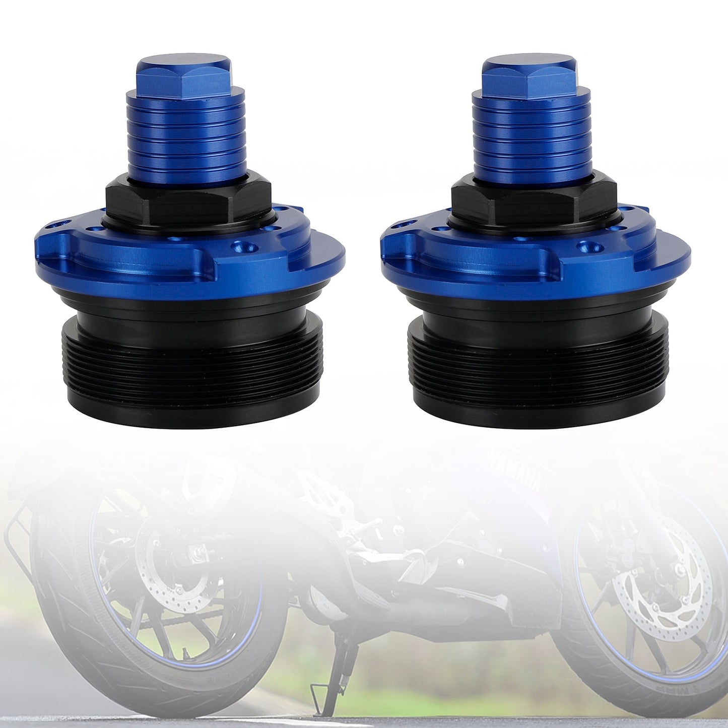 Front Fork Shock Up Adjusters 47 MM Screws fit for YAMAHA YZF-R15 V3.0 2017-2019