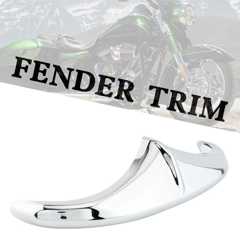 Rear Front Fender Leading Edge Tip Trim Accent Chrome For Touring FLHX FLTR