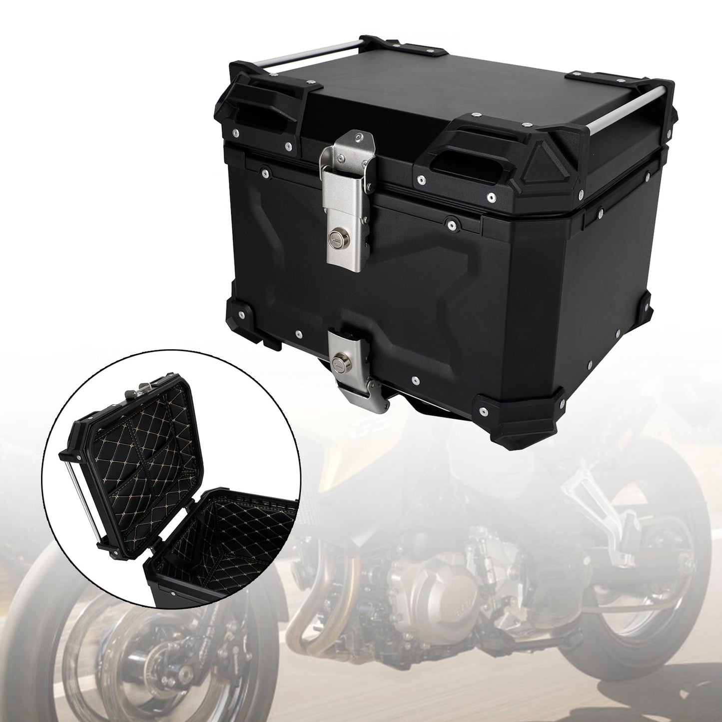 Pack Trunk Tail Box Top Luggage Box Universal For Bmw R1200GS R1250GS F750GS 65L