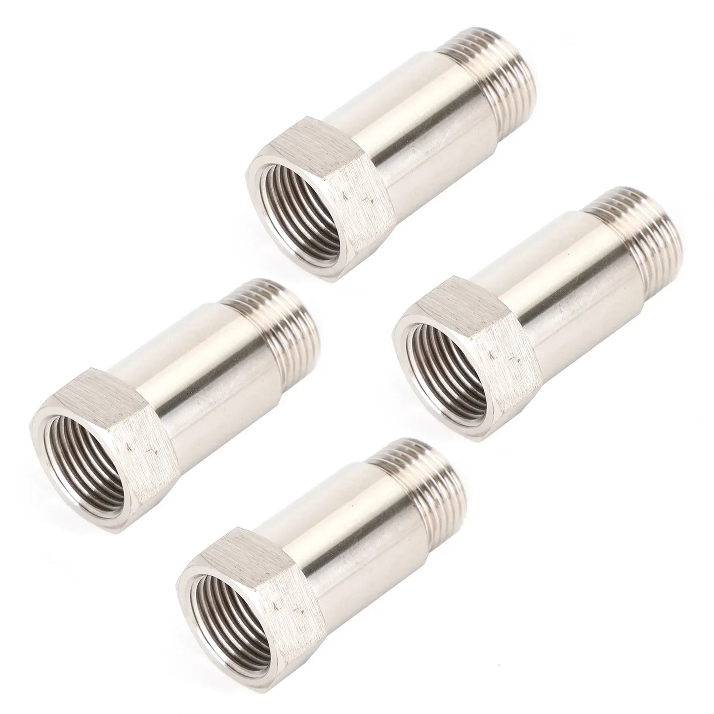 4PCS M18X1.5 45mm Bung O2 Oxygen Sensor Spacer Test Pipe Extension Extender Adapter CEL