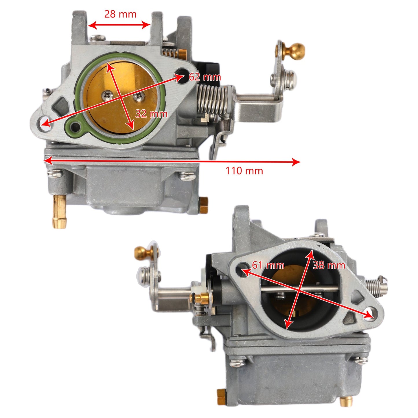 Carburetor Assy fit for Yamaha 30HMH 2 Stroke 30HP Outboard Engine 69S-14301-10