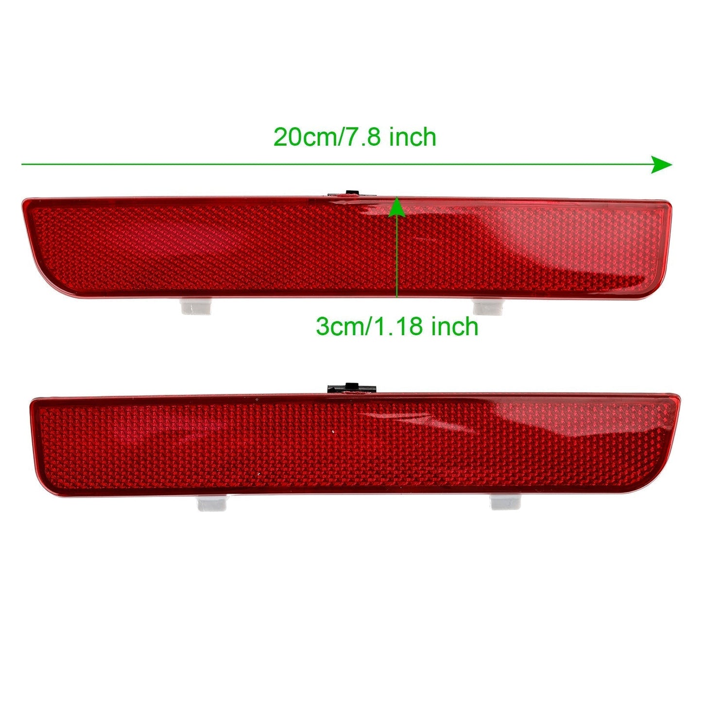 2008-13 Land Rover Freelander 2/LR2 2x Red Rear Bumper Reflector Stop Brake Light LR006348 LR006349