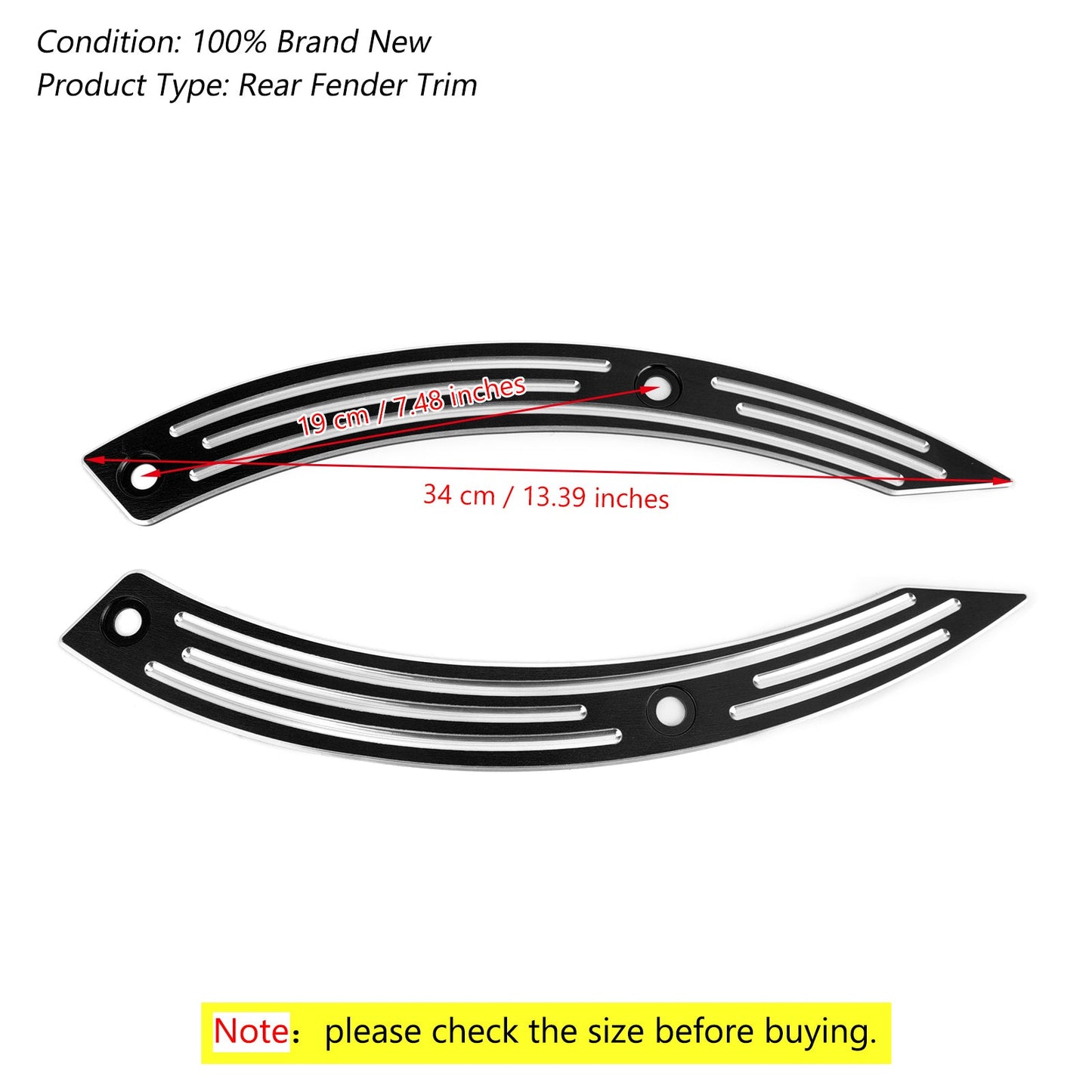 Honda 17-20 REBEL CMX500 CMX300 Rear Fender Cover Trim Plate Black