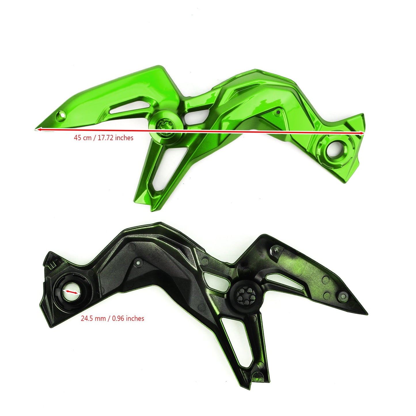 Motorcycle ABS Plastic Frame Guard Cover Trim for Kawasaki Z900 2020-2021