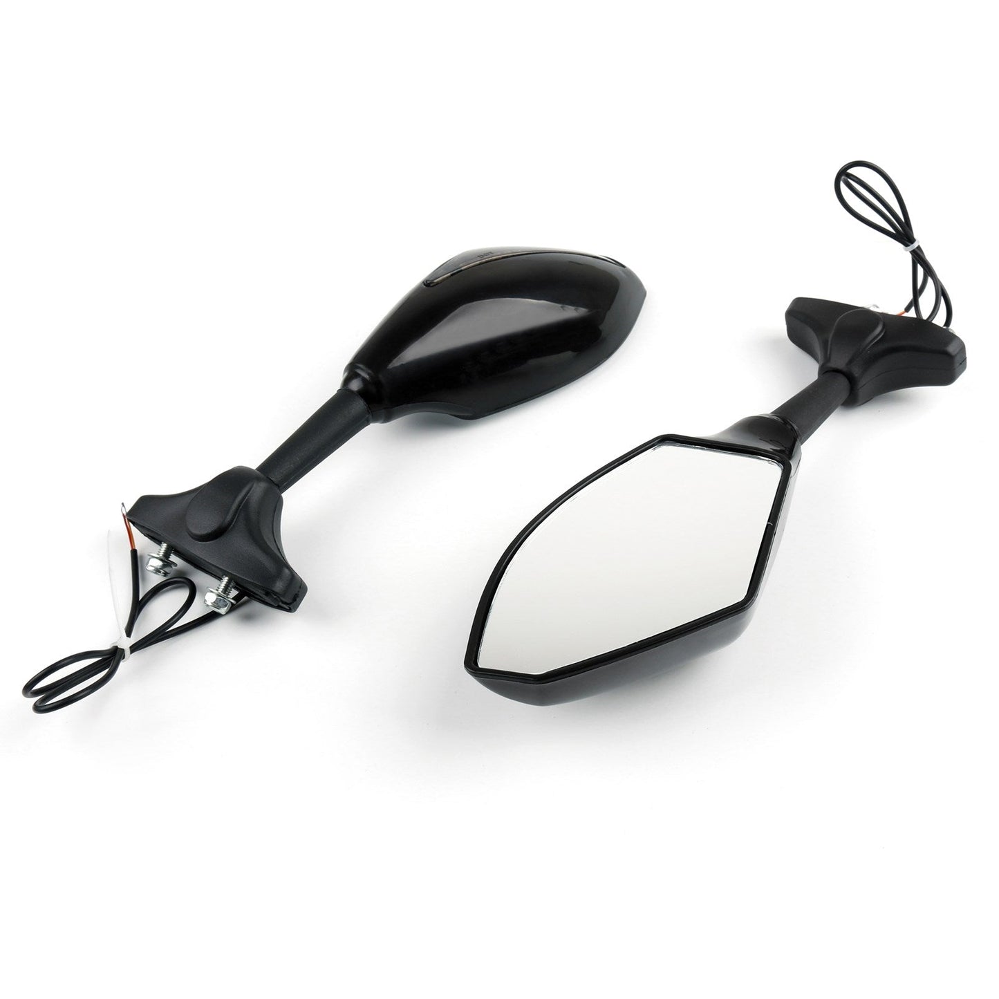 Honda CBR600F4i CBR600F4 CBR600F CBR250R Pair Rear View Side Mirrors With LED Turn Signals