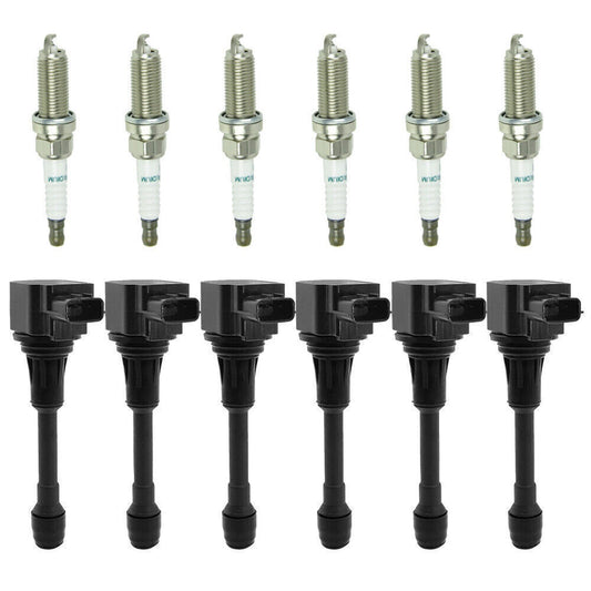 2007-2008 Infiniti G35 3.5L V6 6PCS Ignition coil+6PCS Spark Plug UF550 CUF2118 673-4029 5C1727