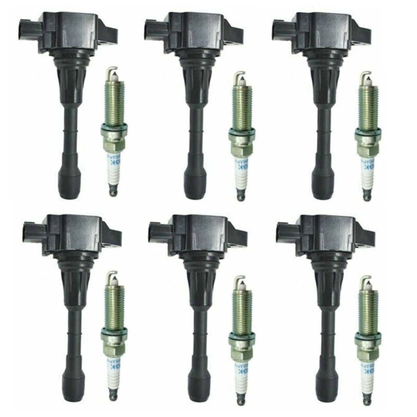 2008-2012 Infiniti EX35 3.5L V6 6PCS Ignition coil+6PCS Spark Plug UF550 CUF2118 673-4029 5C1727