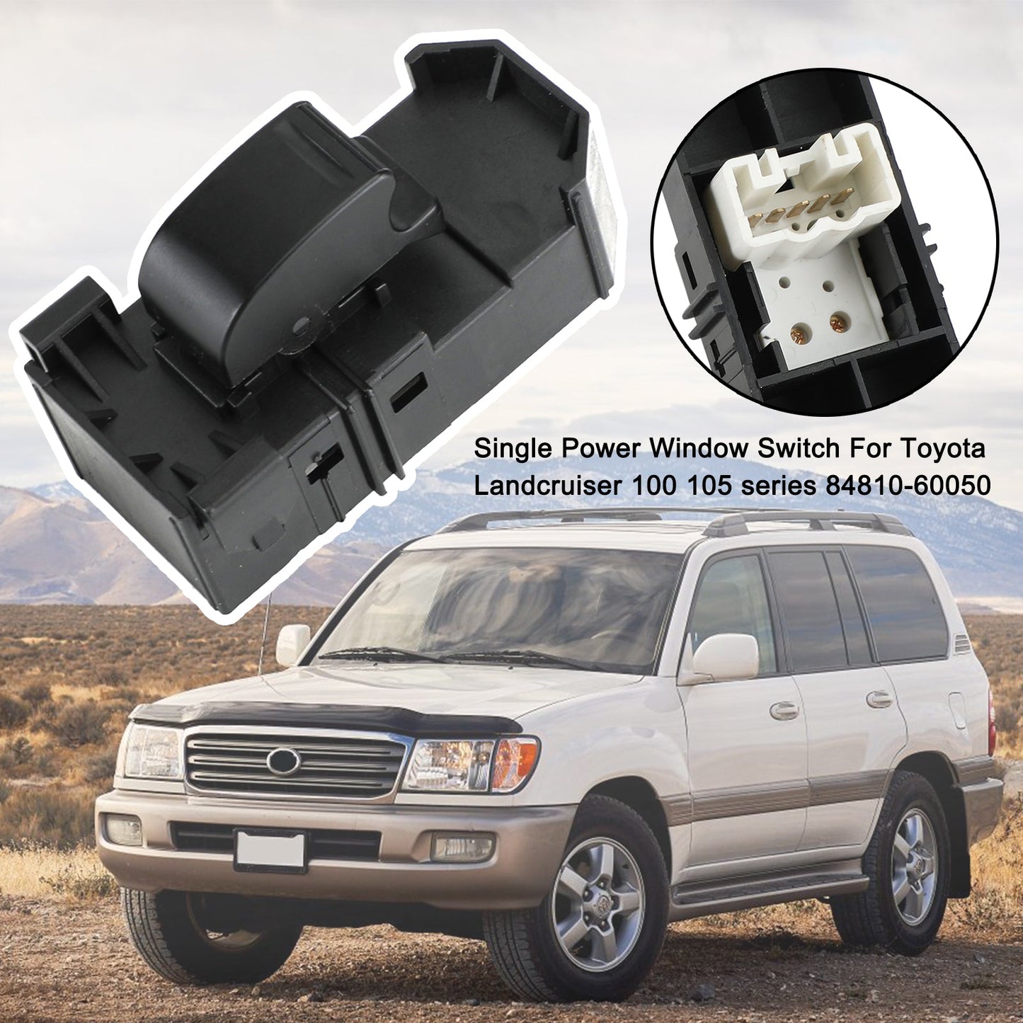 1998-2007 Toyota landcruiser 100/105 series Single Power Window Switch 84810-60050