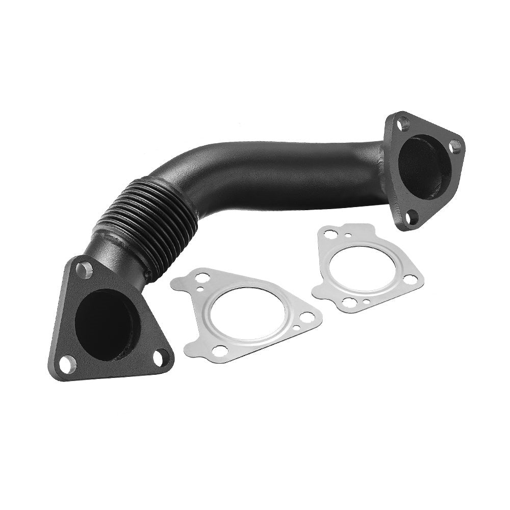 LB7 LLY LBZ LMM LML 6.6L 2001-2016 Duramax Passenger Side Exhaust Up-Pipe w/ Gaskets