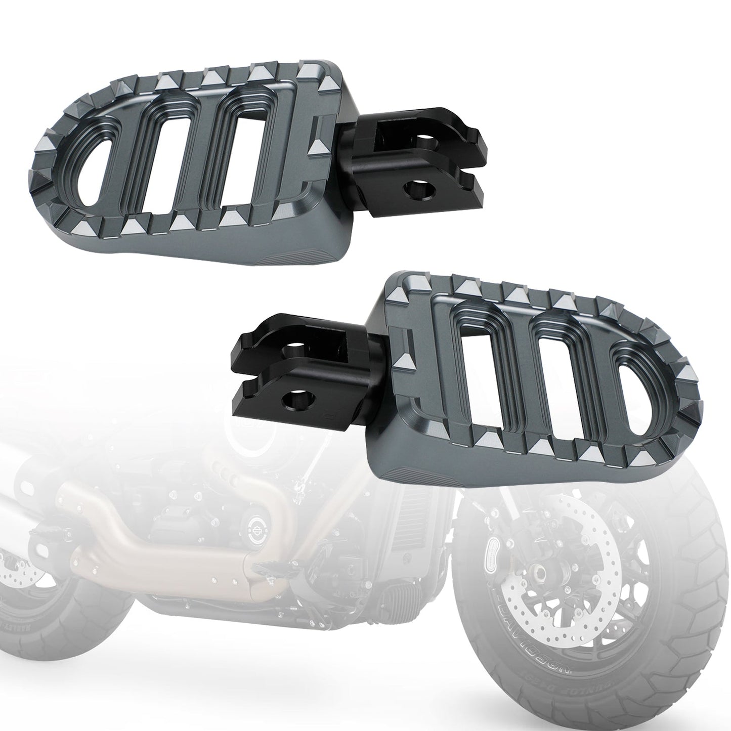 Front Footrests Foot Peg fit for Sportster S Lower Rider Fat Bob Softail Slim