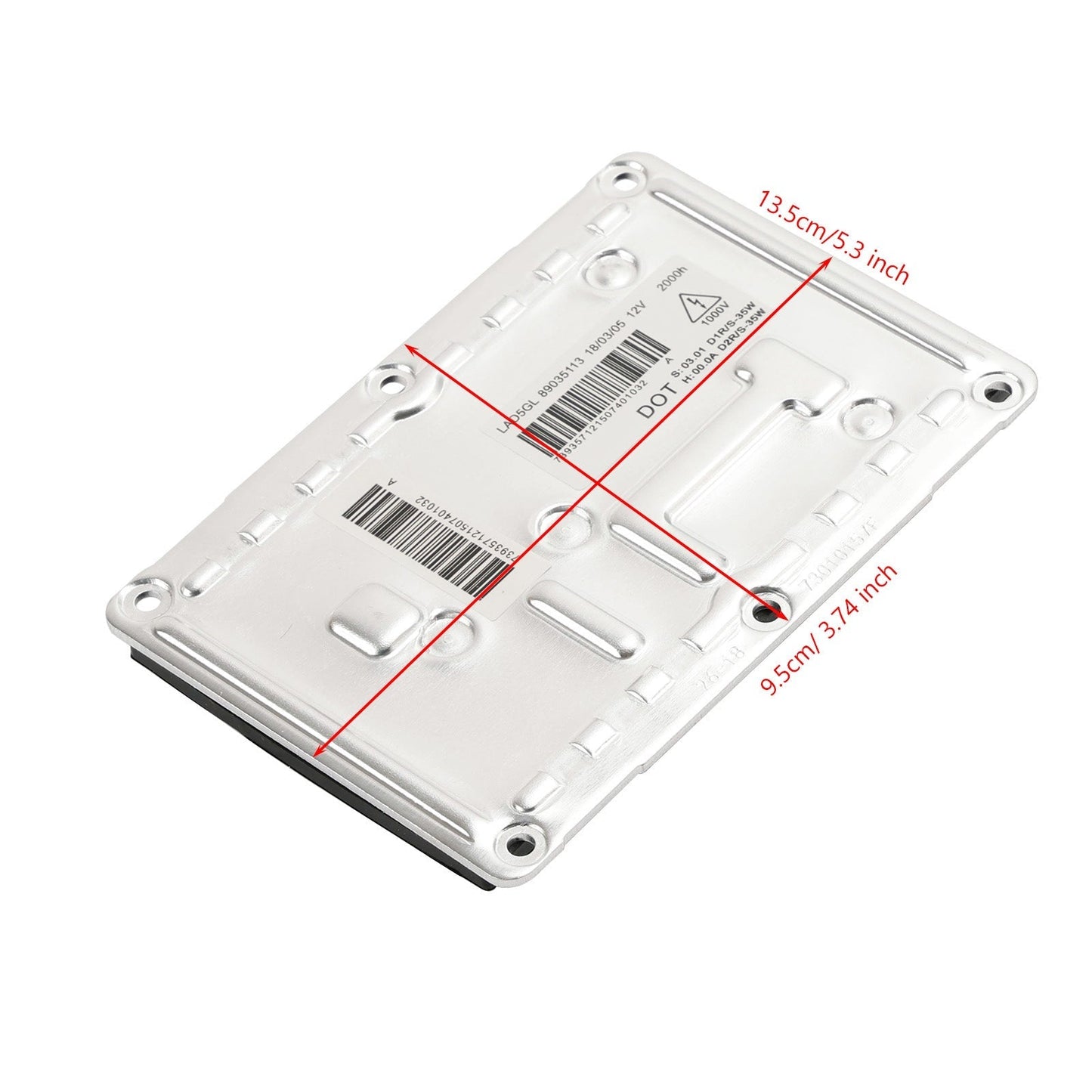 2000/11-2004/12 Audi A4 (8E2 B6) Headlight HID Ballast Control Unit Module 4 PIN 3D0907391B 7701207586 7701207587