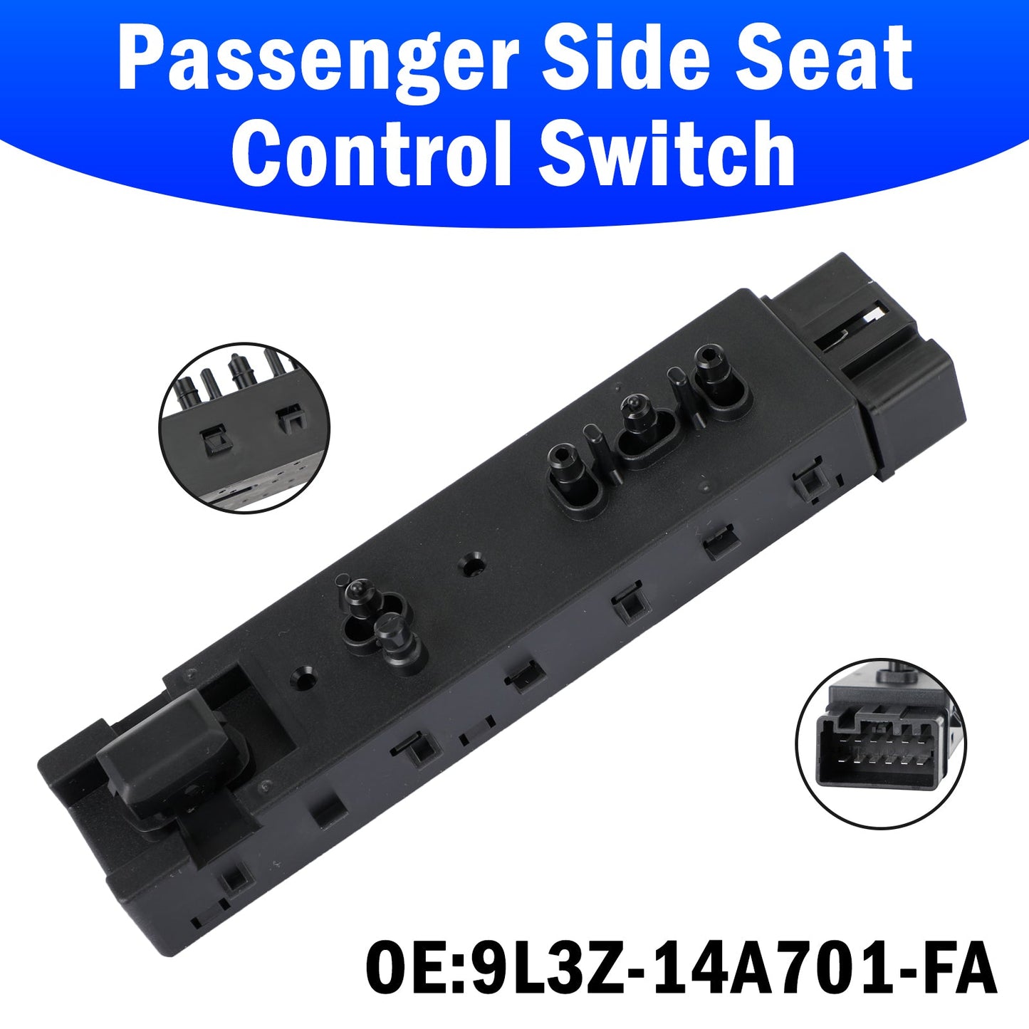 9L3Z-14A701-FA Passenger Side Seat Control Switch DE9Z-14A701-BA for Ford Escape F150 F250 F350