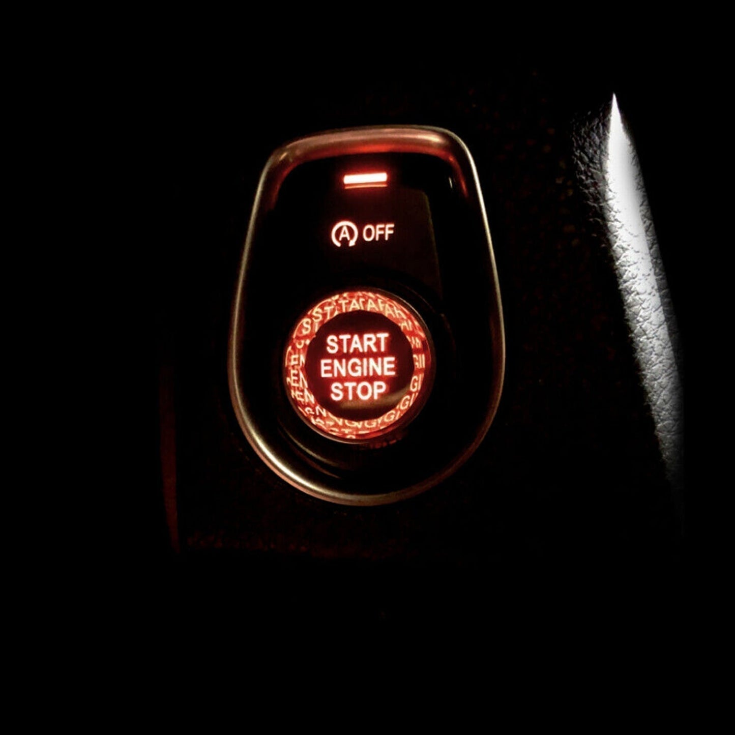 2016 BMW X1 F48 Black Engine Start Stop Switch Button Cover