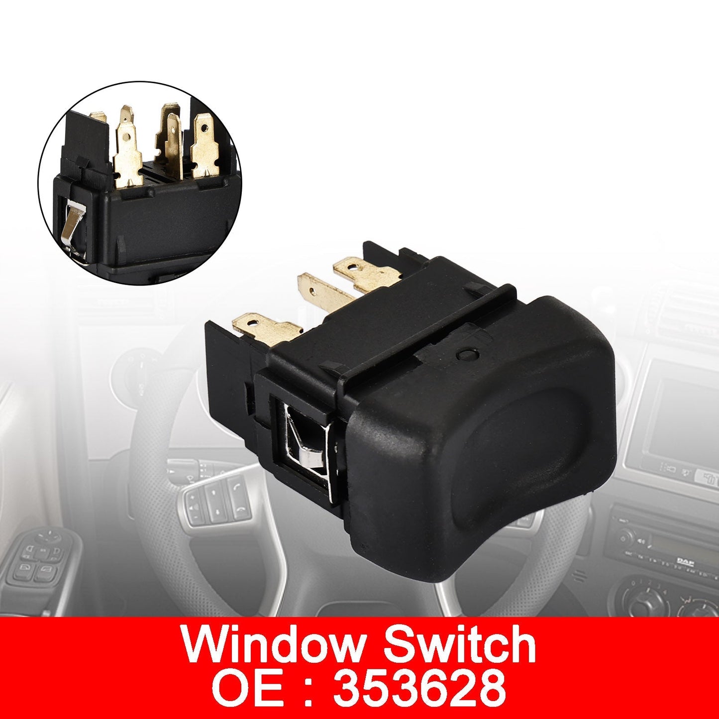 Scania Serie 3 43-Serie 4-Serie Electric Window Switch Button 353628