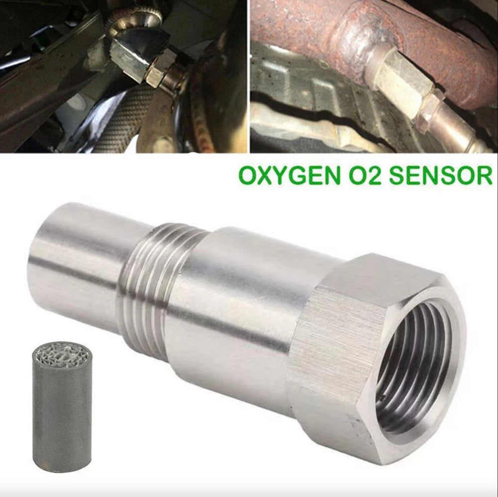 O2 Sensor Adapter Spacer 60MM with Mini CAT Universal Fix P0420/P0042/P0430 Check Engine Light CEL