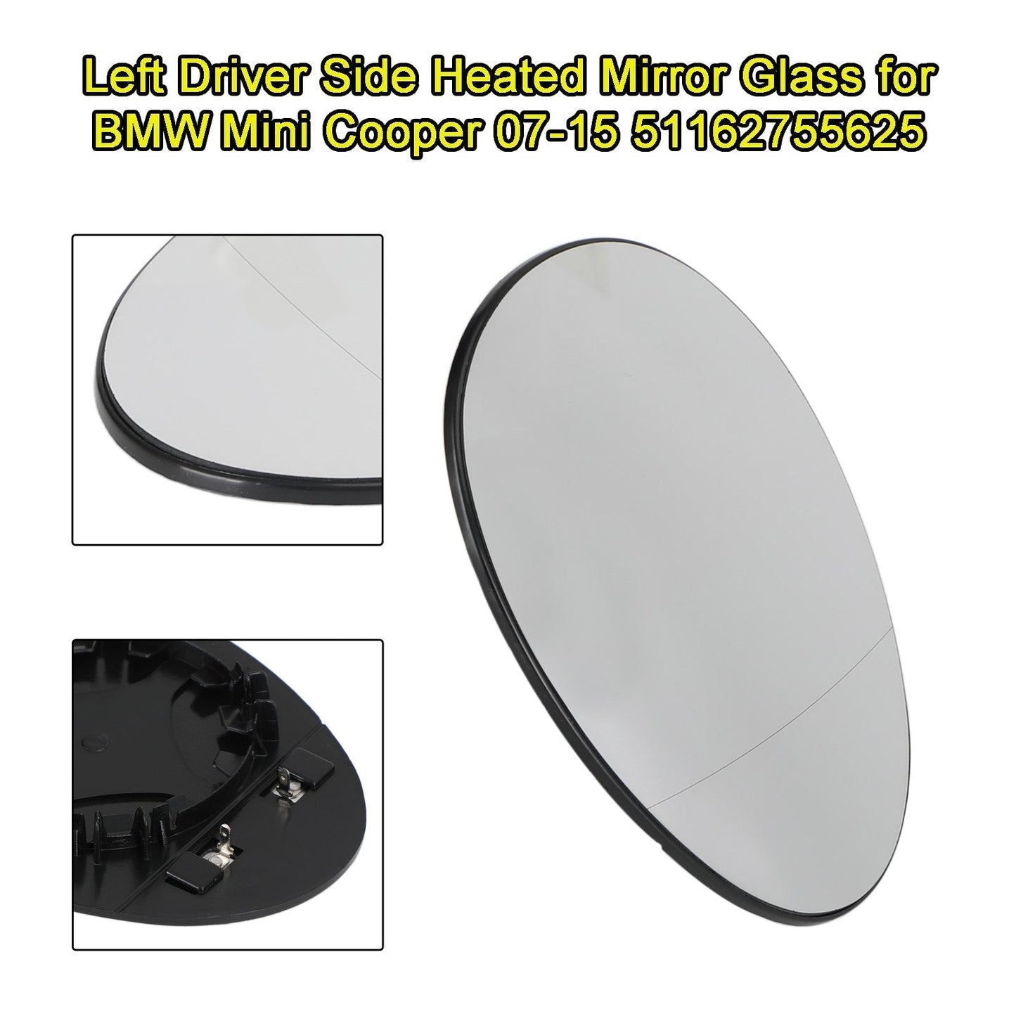 11-15 Mini R59 Roadster Left Driver Side  51162755625 Heated Mirror Glass