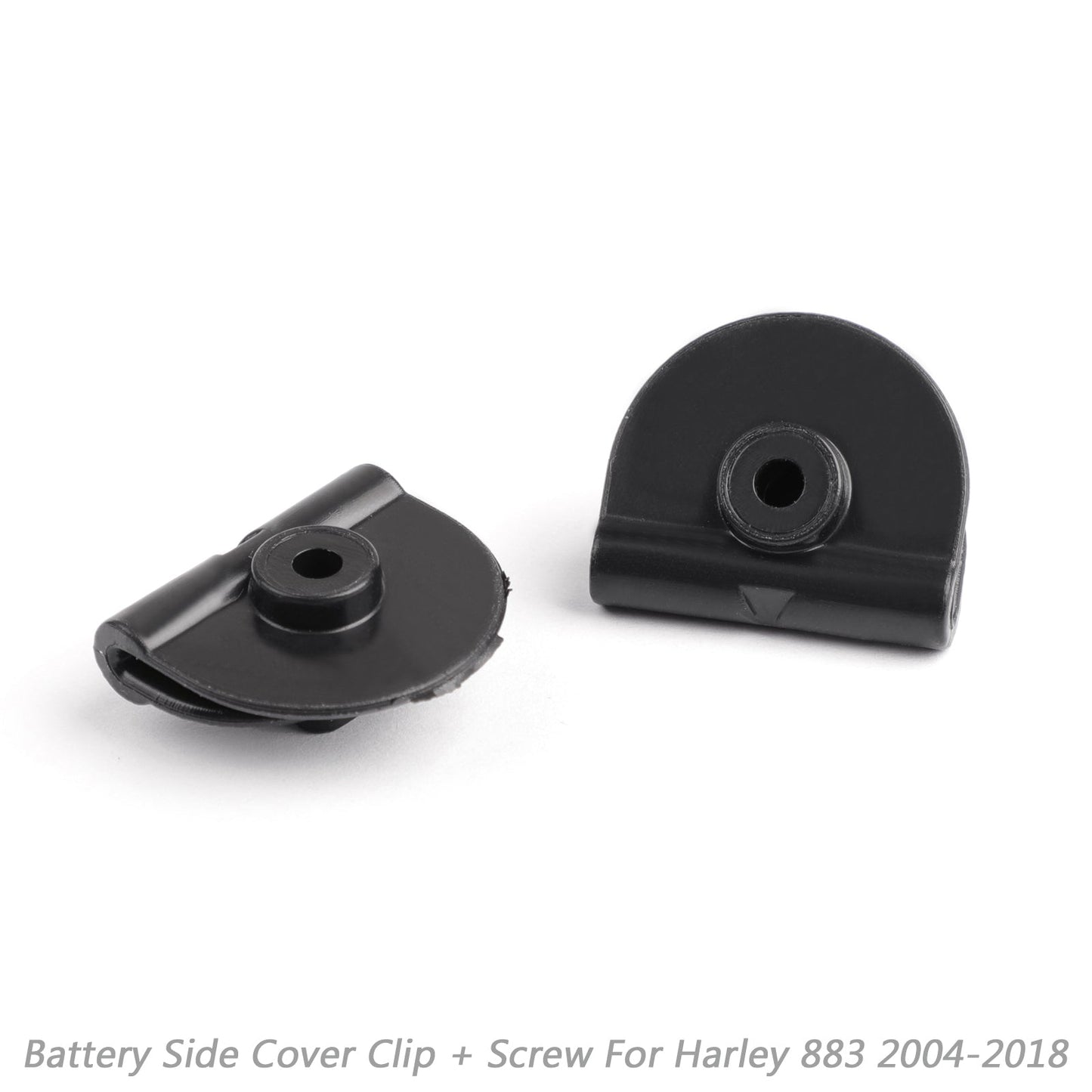 Harley Battery Left Side Cover Clip + Screw Fit For Sportster XL883 XL1200 2004-2018 1200 Black