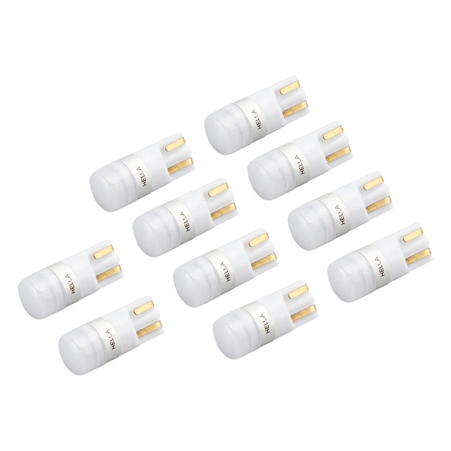 10 PCS For HELLA LED Retrofit 158W LED/T10 W5W 12V 1W W2.1X9.5D 6000K