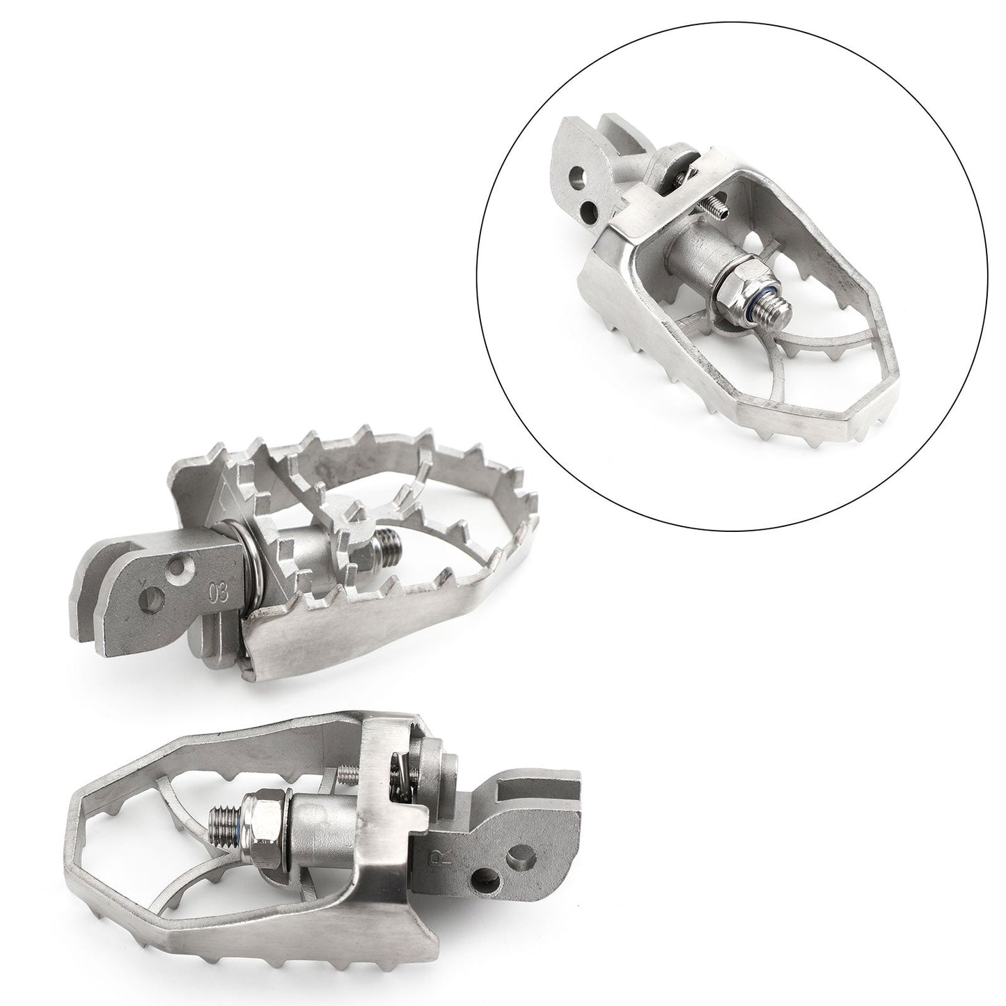 Ducati Adjustable Front Footrests Foot Peg Footpegs Fit For Ducati Hyperstarda 821 13-15 Hyperstrada 939 16-17 Multistrada 1260 18-21