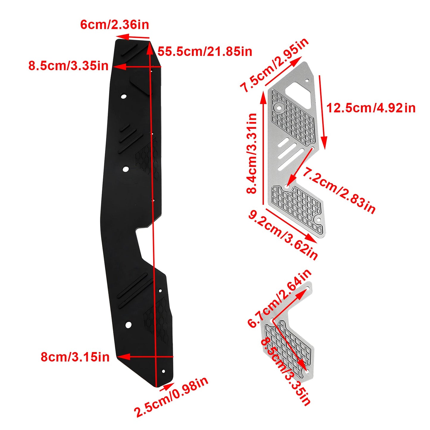 Footrest Foot Pegs Pedal Footboard Plate Guard fit for HONDA ADV160 2022-2023