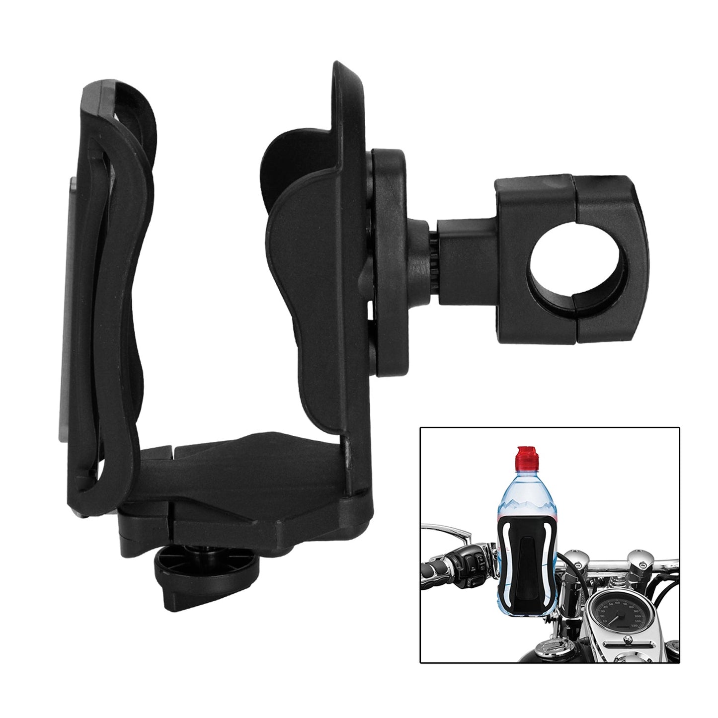 Cup Holder Beverage Water Bottle Cage Mount Handlebar 25mm For Motorbike Titanium