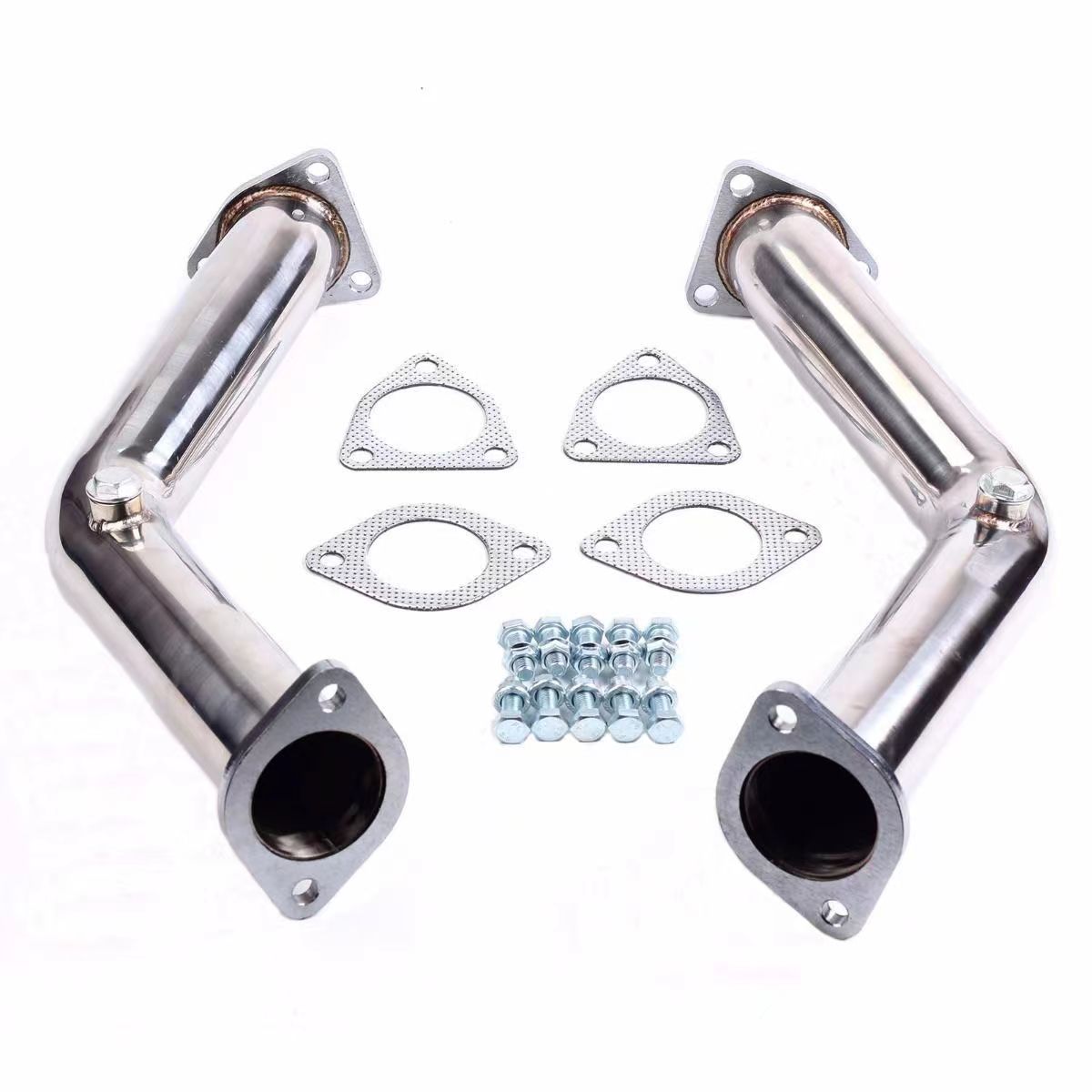 Exhaust Downpipe Test Pipes W/Gaskets & Bolts For 2003-2006 Nissan 350Z Infiniti G35 FX35