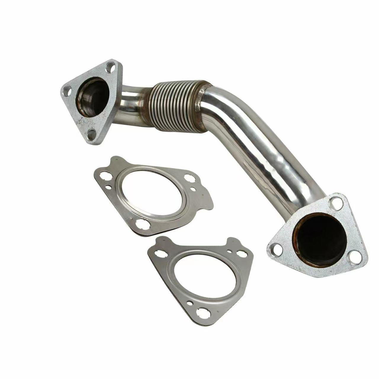 2001-2016 GM 6.6L Duramax Diesel Duramax Passenger Side Exhaust Manifold Up-Pipe w/ Gaskets Champoo