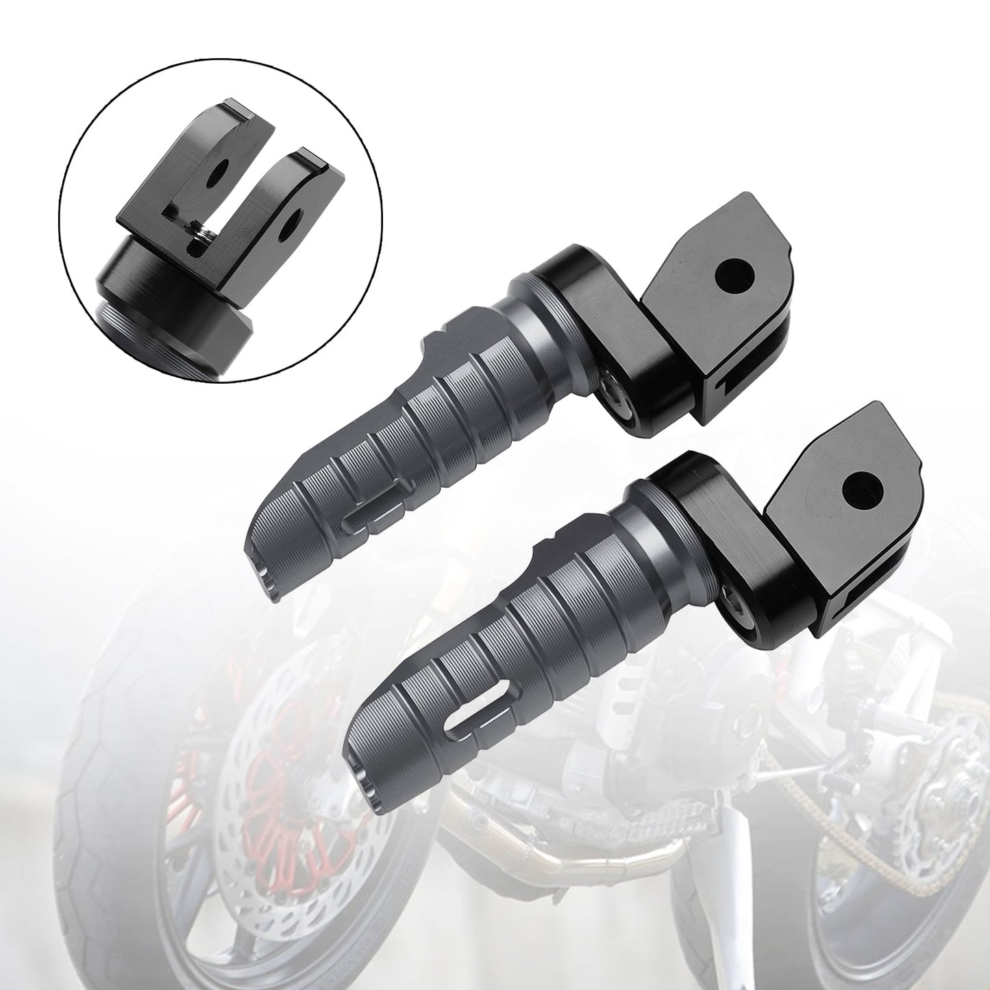 Front Footrests Foot Peg fit for DUCATI MONSTER 821 937 950 1100/S/EVO 1200/S/R