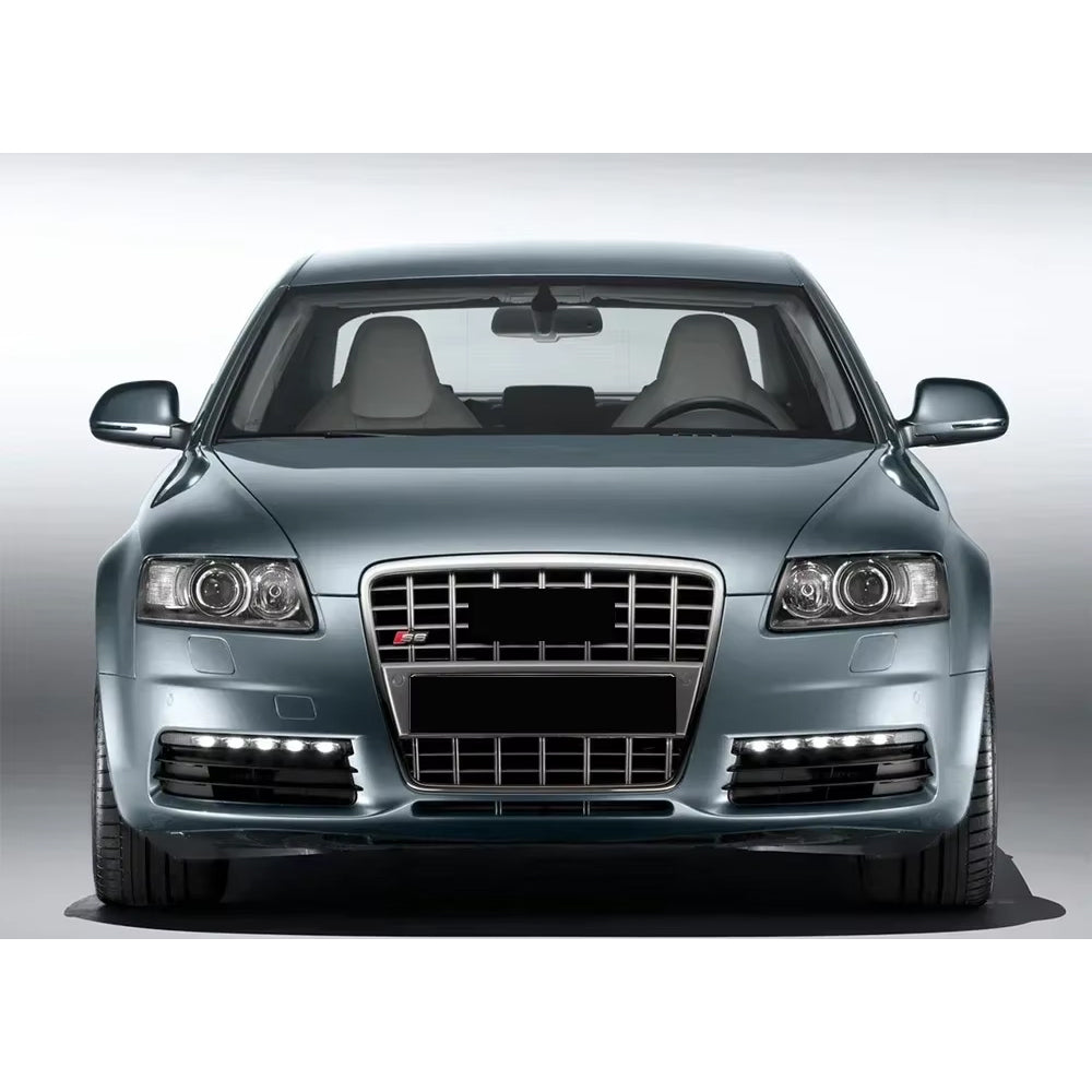 2005-2011 Audi A6 S6 C6 To S6 Style Front Bumper Grill Upper Grill