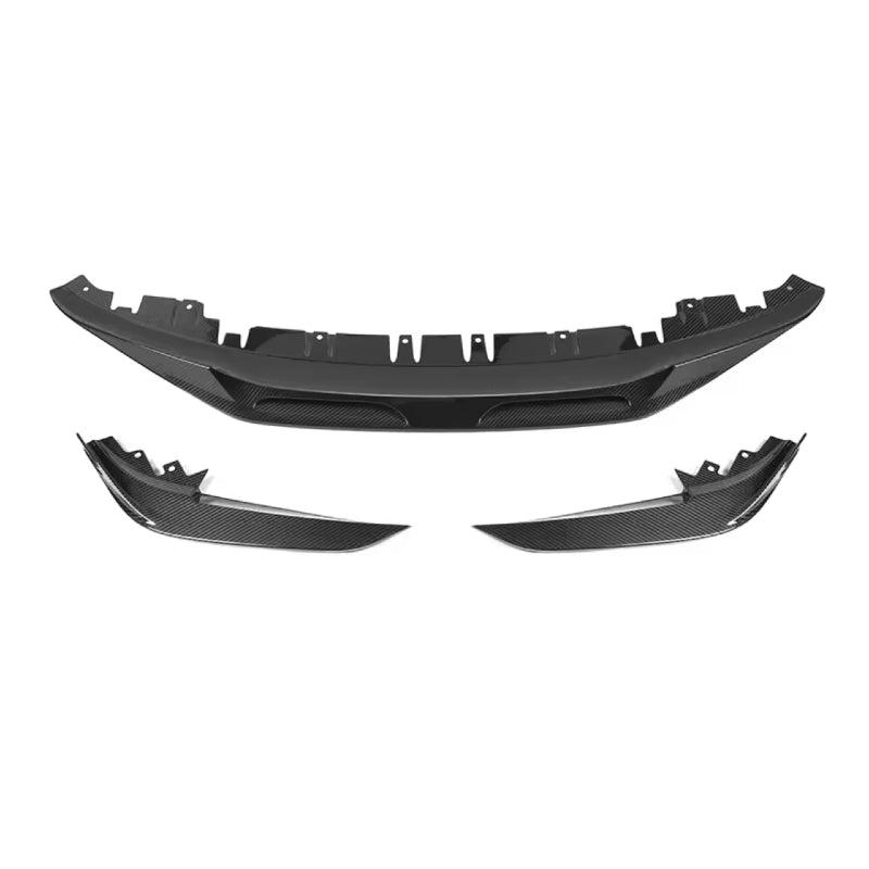 BMW 4 Series Gran Coupe G26/i4 2021-IN 3PCS Winglet Lips Blades Dry Carbon Fiber Front Bumper Lip Splitter