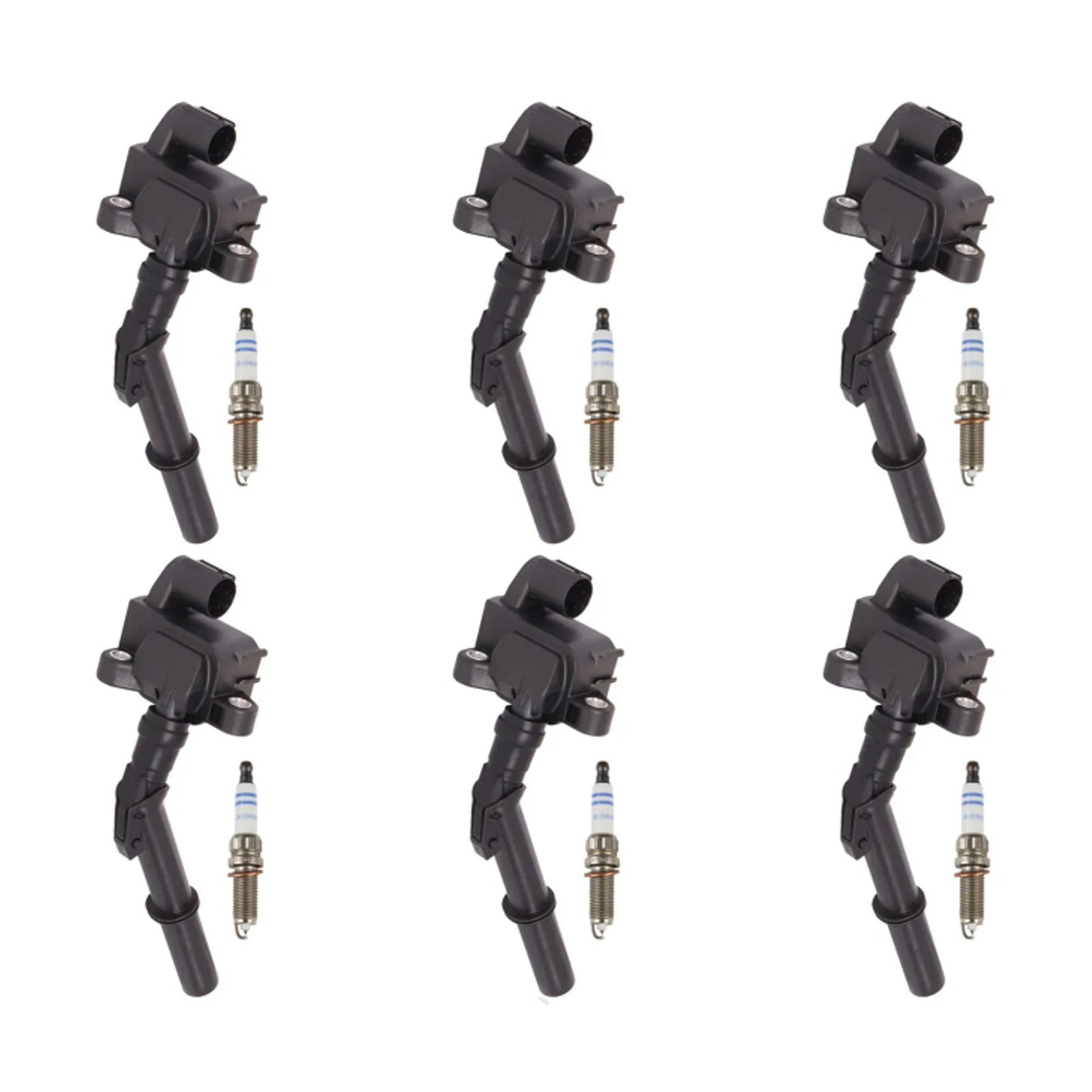 2011-2012 Mercedes-Benz CL63 S63 AMG V12 6.0L 6x Ignition Coil +Spark Plug UF741 A2769063700