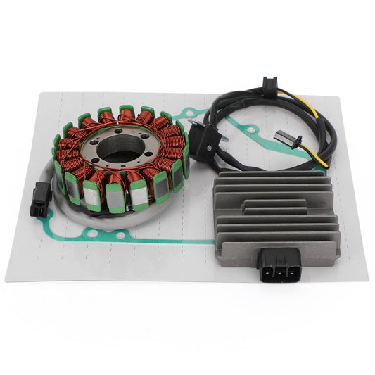 Magneto Coil Stator + Voltage Regulator + Gasket Assy For Kawasaki Ninja 250R 2008 2009 2010 Champoo