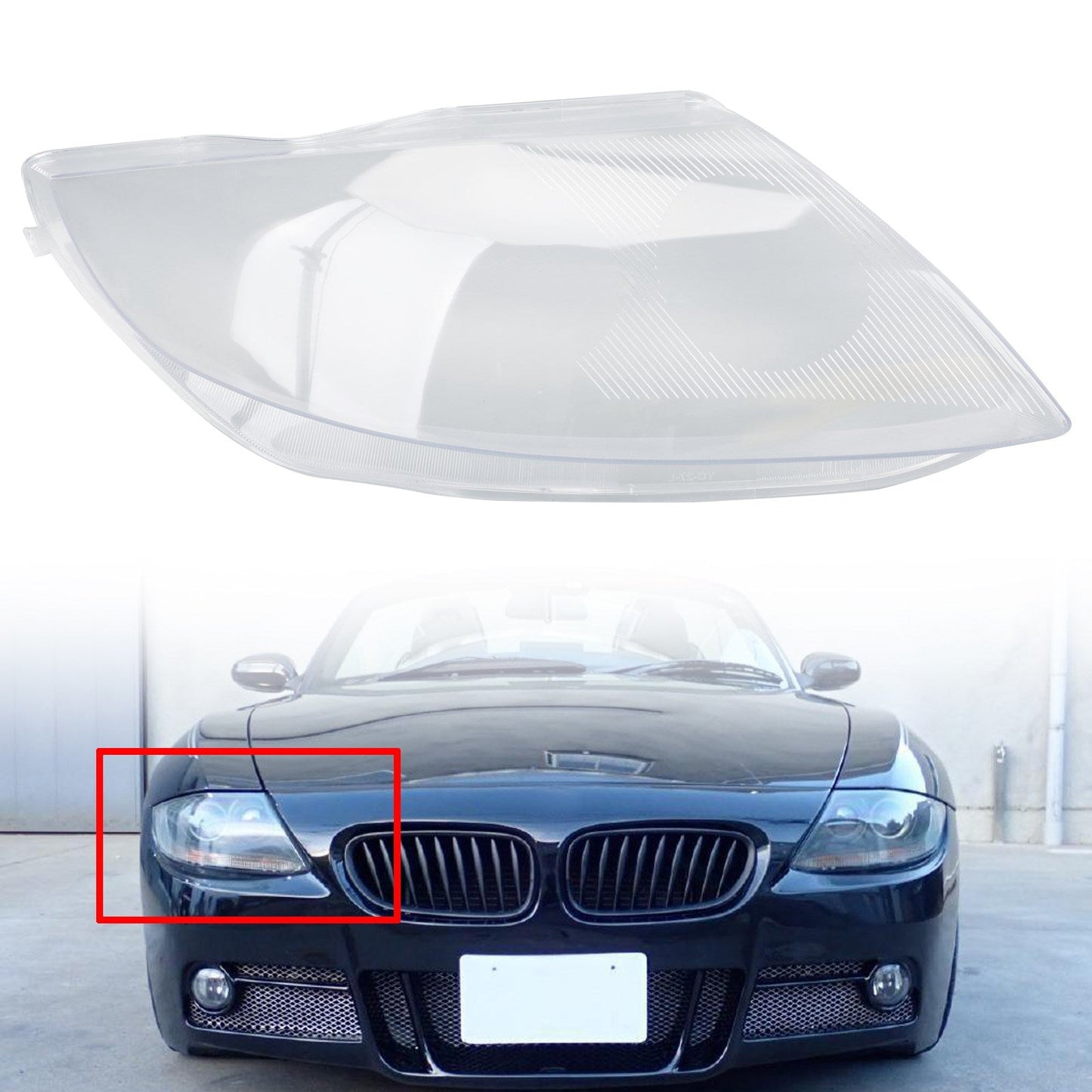 Headlight Cover Headlamp Lens Left For BMW Z4 E85 2003-2008 Clear