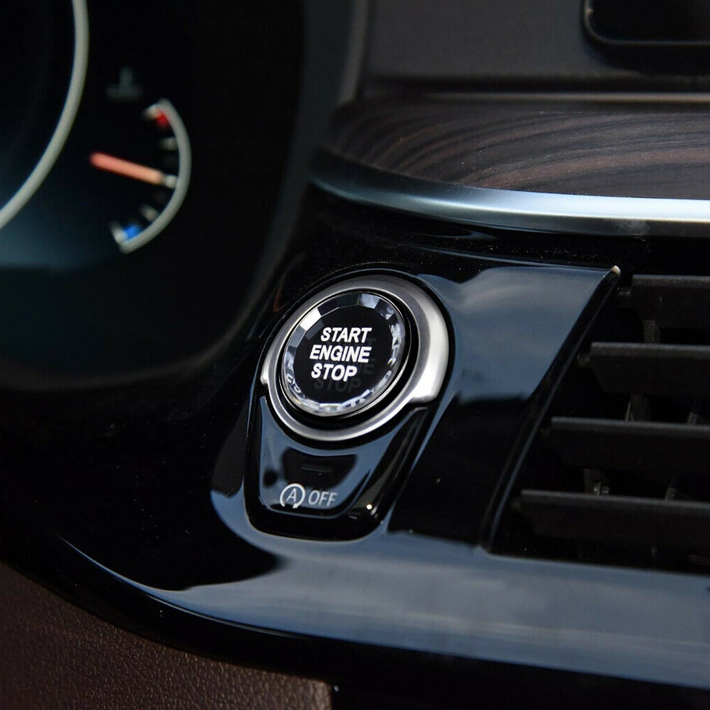 2019+ BMW G20 Black Engine Start Stop Switch Button Cover