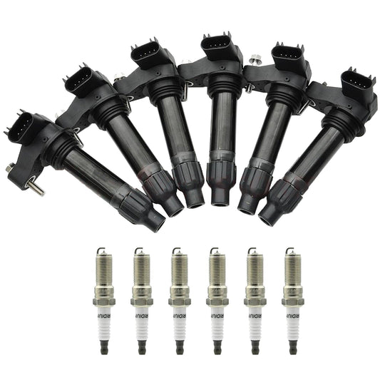 2008-2012 Chevrolet Malibu V6 3.6L 6PCS Ignition coil+6PCS Spark Plug UF569 D515C 12610626 12618542