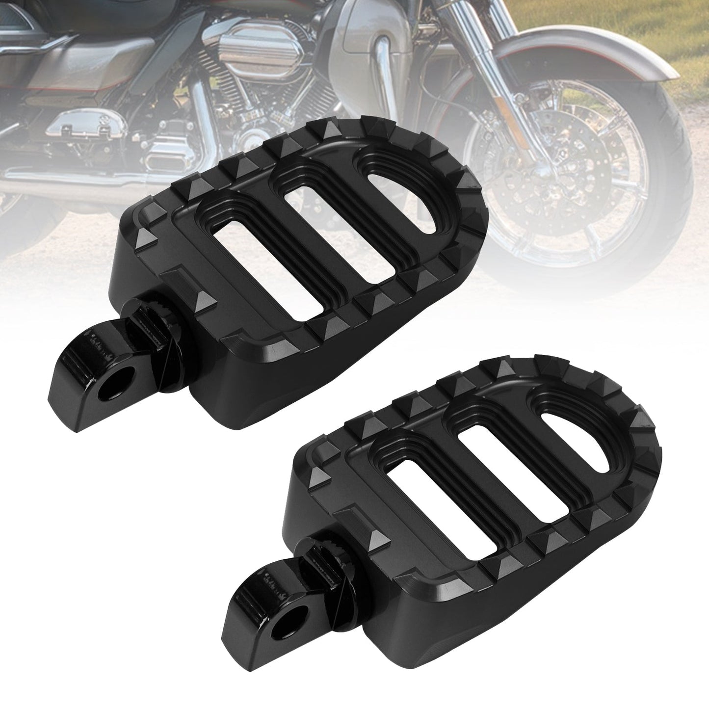 Front Footrests Foot Peg fit for Dyna Sportster 883 Electra Glide Road Glide