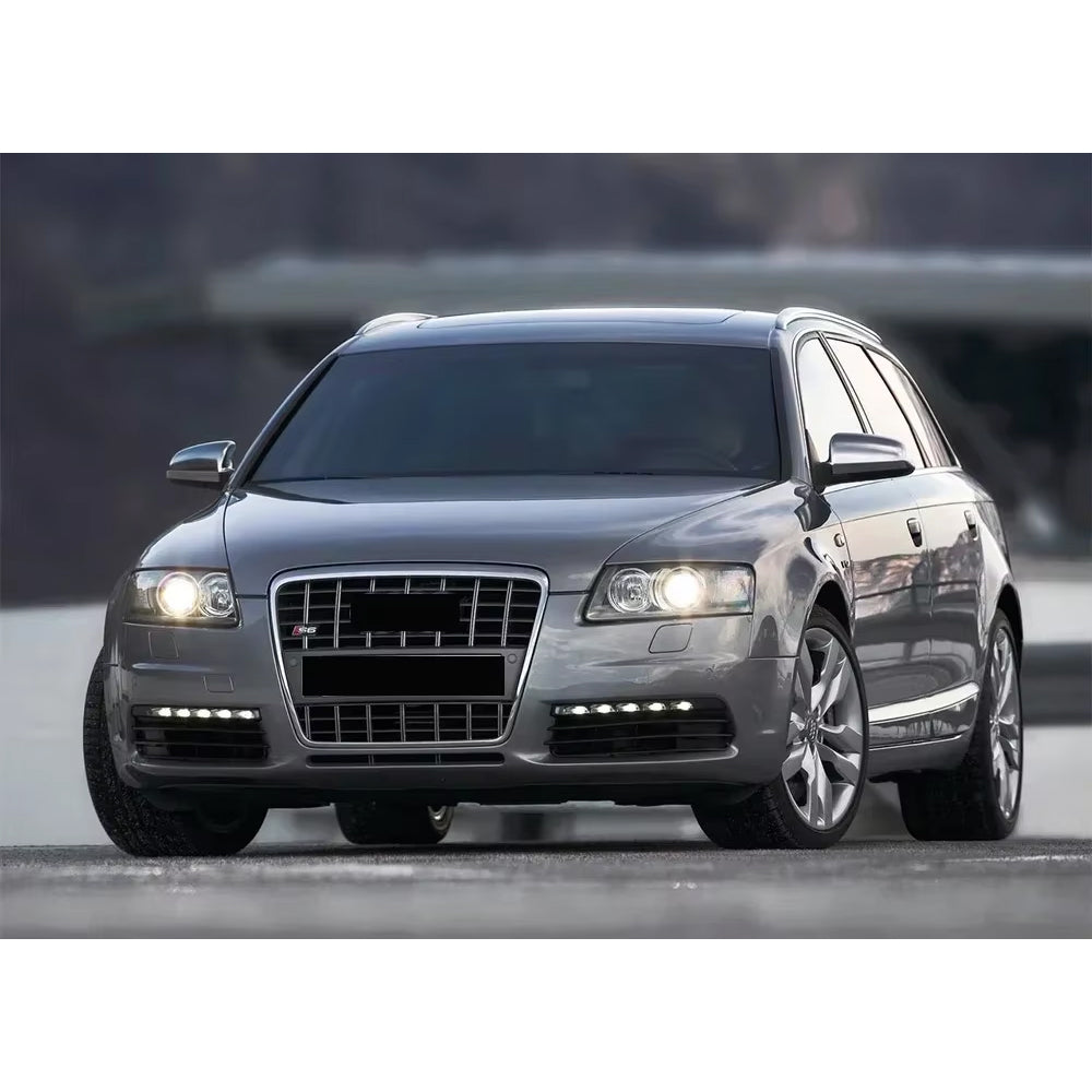 2005-2011 Audi A6 S6 C6 To S6 Style Front Bumper Grill Upper Grill