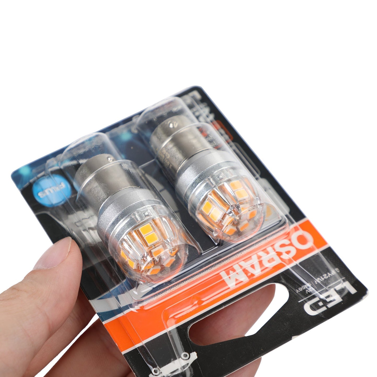 2x OSRAM 9456Y Car Auxiliary Bulbs LED PY21W 12V2.5W BAU15s