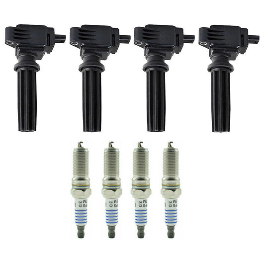 2015-2017 Ford MKZ Black Label Hybrid Sedan 4-Door 4X Ignition Coils+Spark Plugs UF670