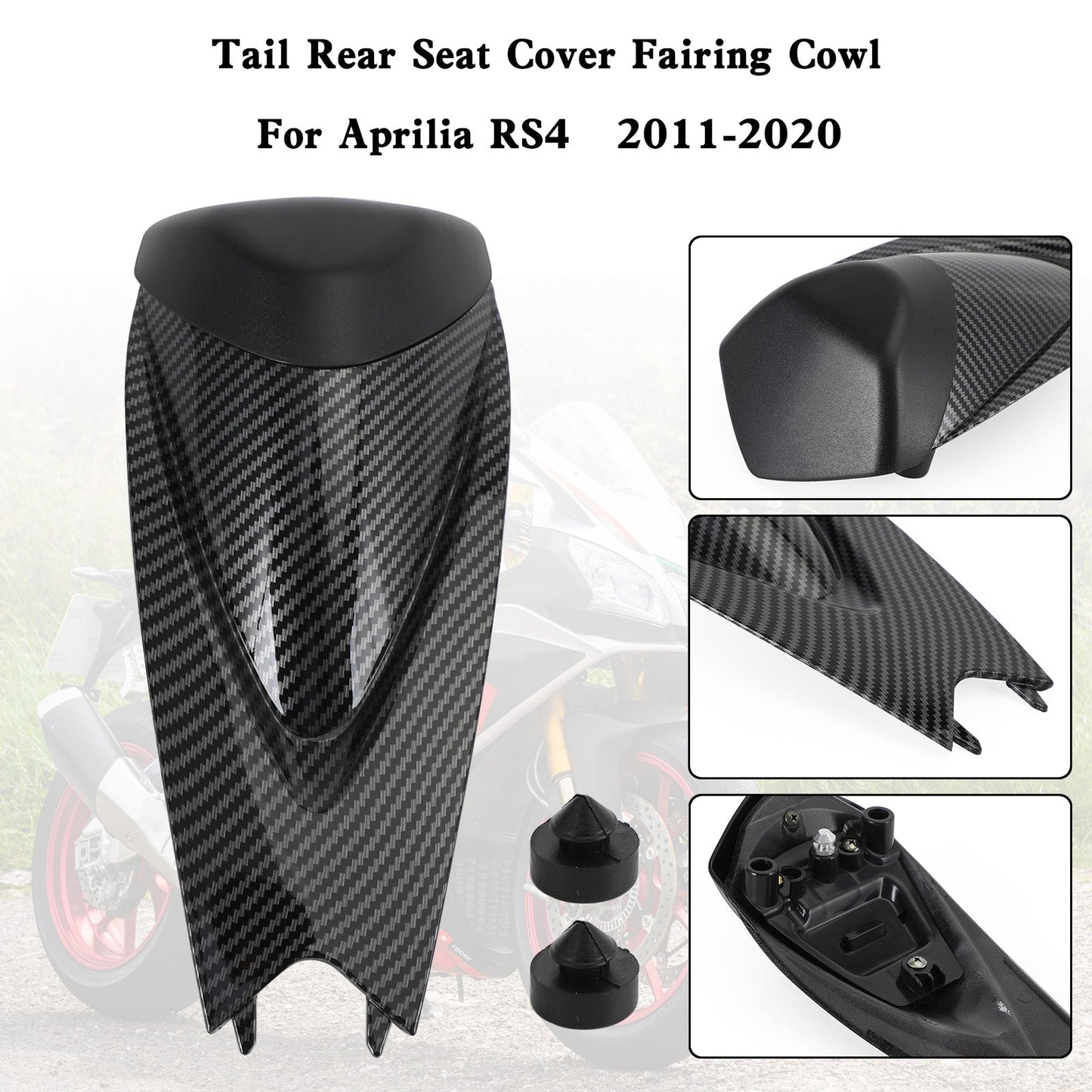 Rear Seat Cover Fairing Cowl for Aprilia RS125 RS4 RSV4 1000 2009-2022