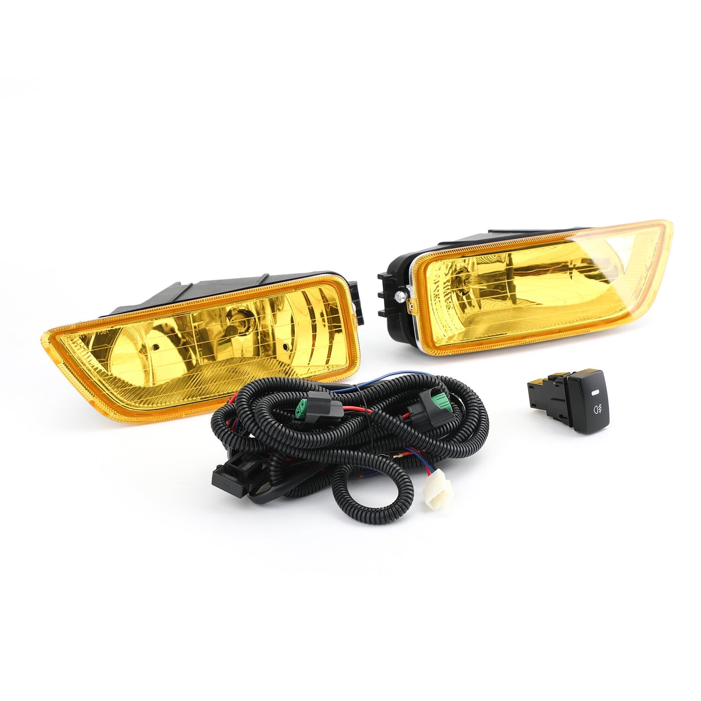 Generic Yellow Lens Fog Lights + Switch For 2003-2007 Honda Accord / 2004-2008 Acura TL