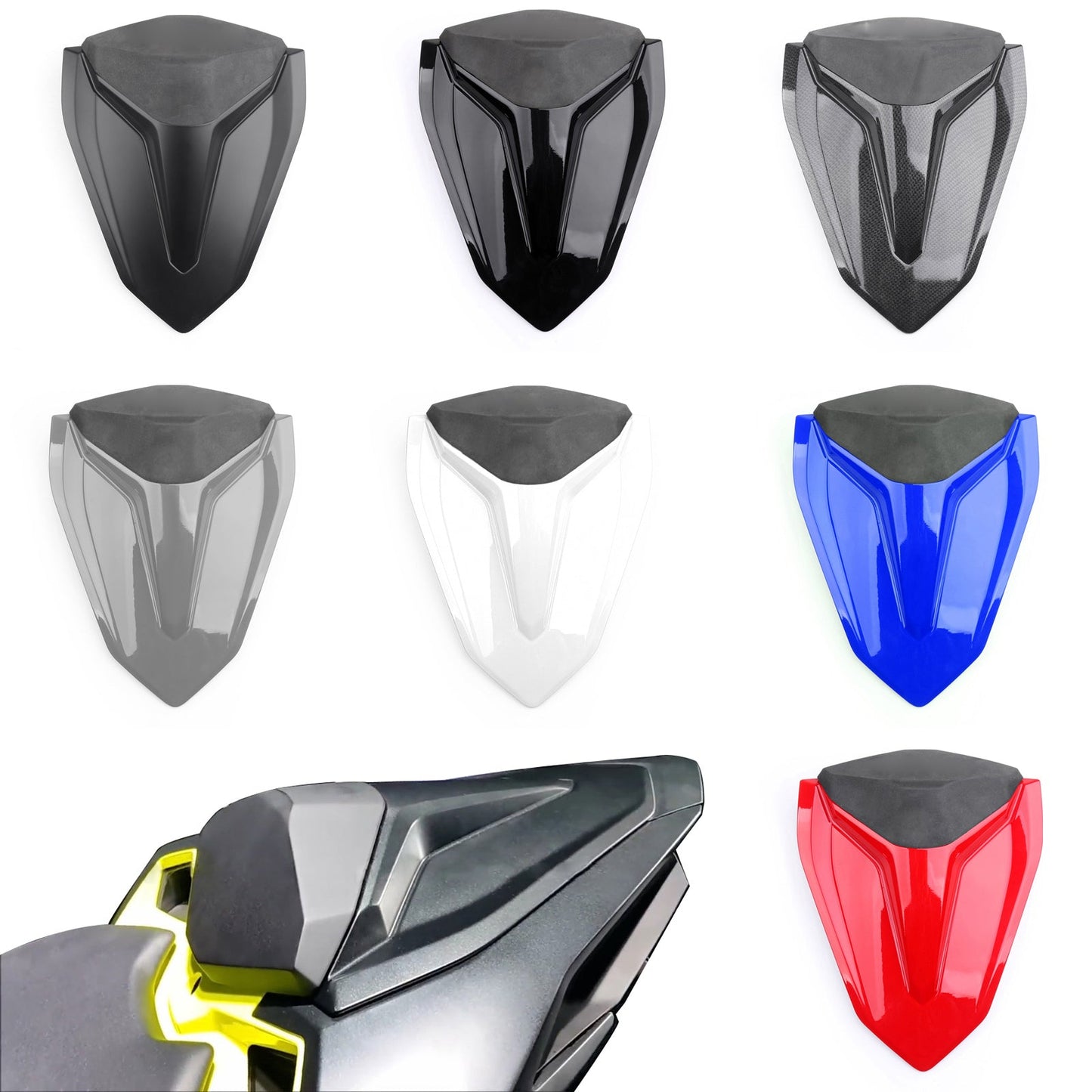 Motorcycle Pillion Rear Seat Cover Cowl ABS For Honda CBR250RR 2017-2019