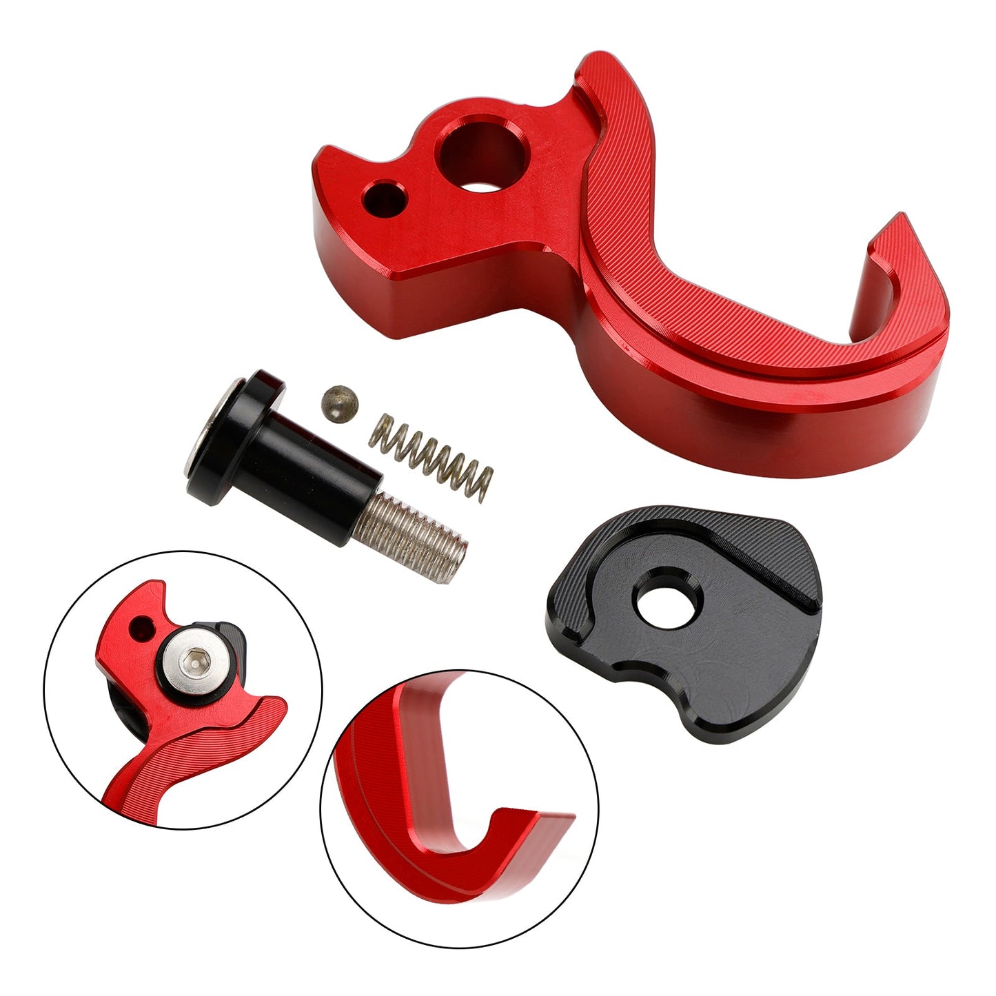 Holder Helmet Hooks Bracket Red For Yamaha Tricity 125 2014-2021 155 2016-2023