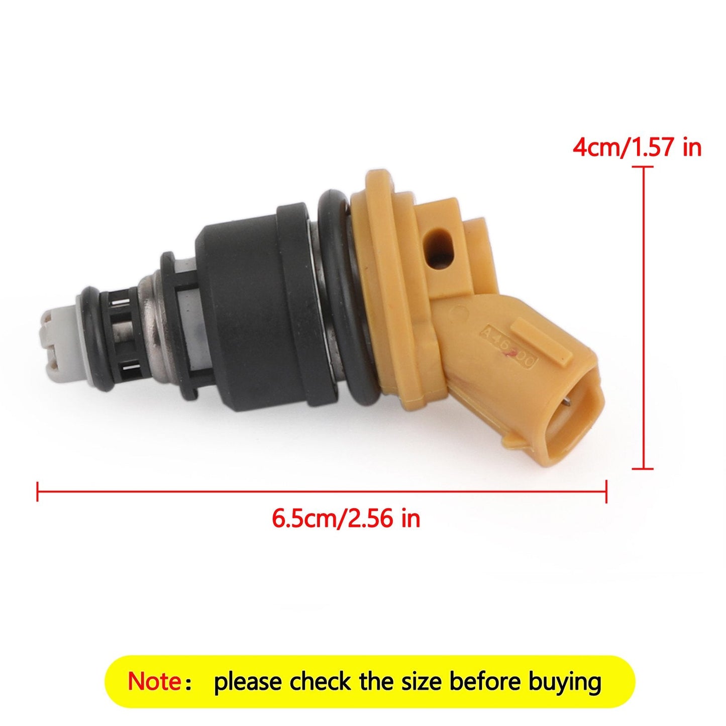 1Pcs 550cc Yellow Side Fuel Injectors Sti WRX GC8 16600-AA170