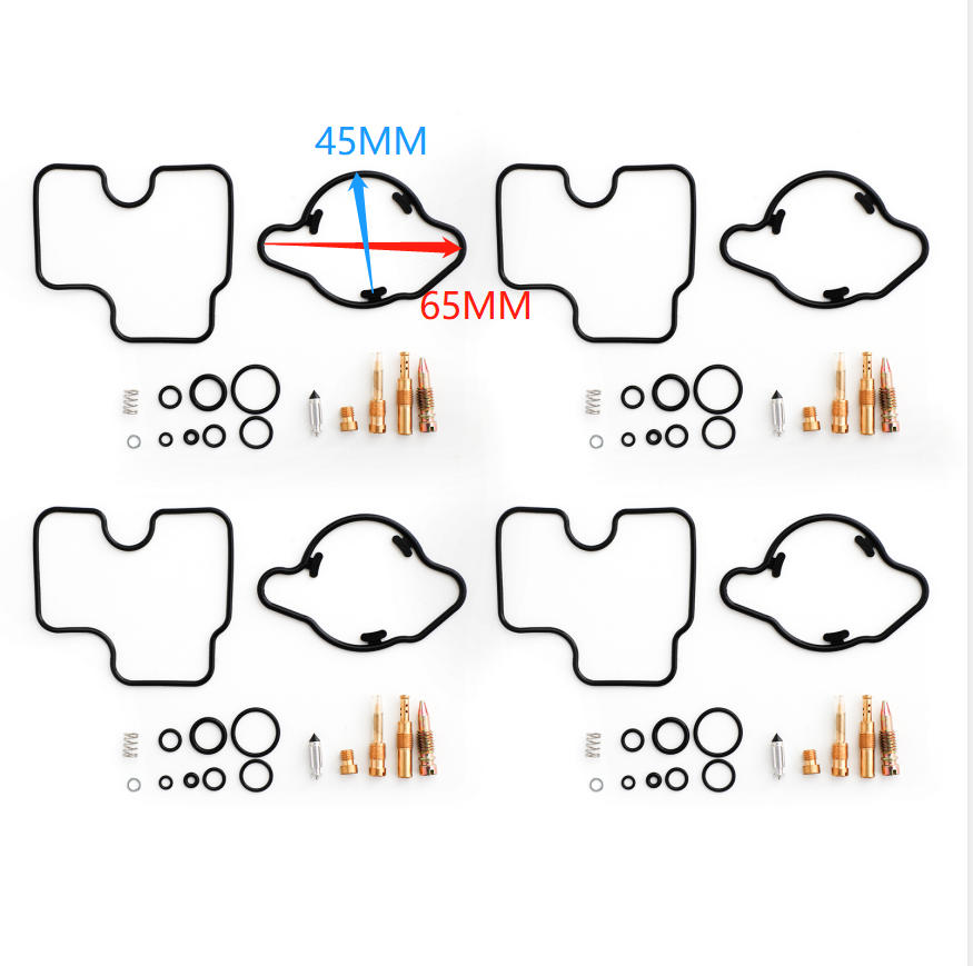 4 Sets Carburetor Rebuild Kits For Honda CBR600F2 CBR 600 F2 1991-1994 1992 1993