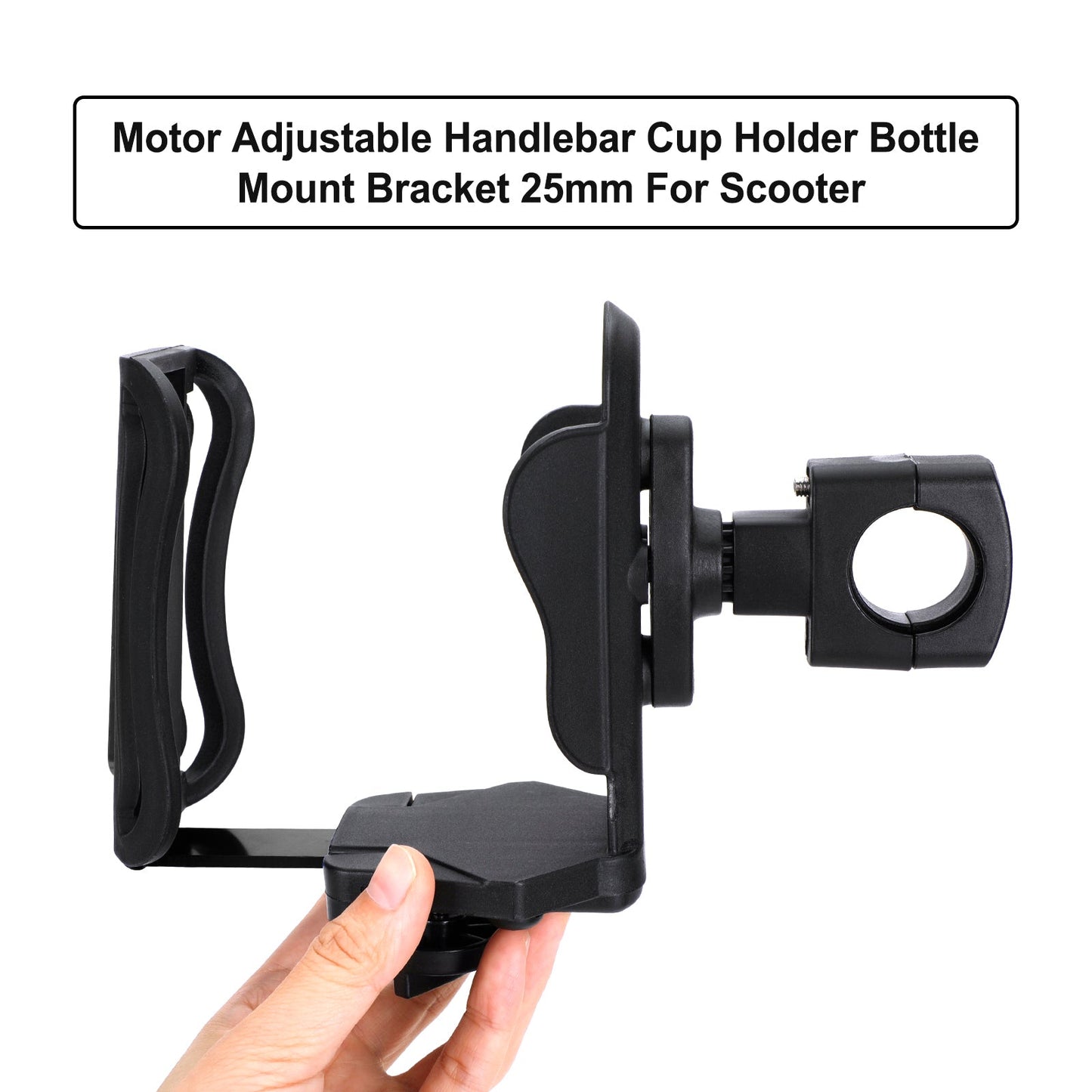 Cup Holder Beverage Water Bottle Cage Mount Handlebar 25mm For Motorbike Titanium