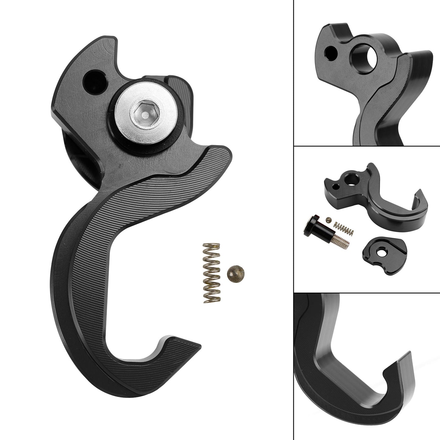 Holder Helmet Hooks Bracket Black For Yamaha Tricity 125 2014-2021 155 2016-2023